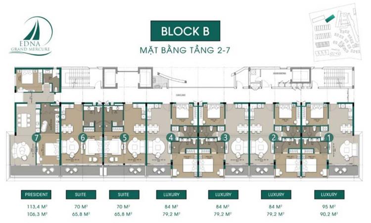 Mặt bằng Block B