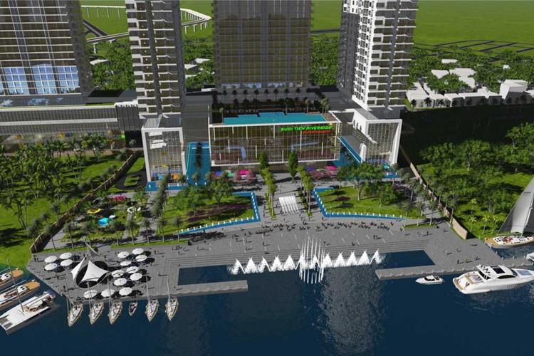 Thiết kế dự án Suối Tiên Complex hướng về sông Sài Gòn
