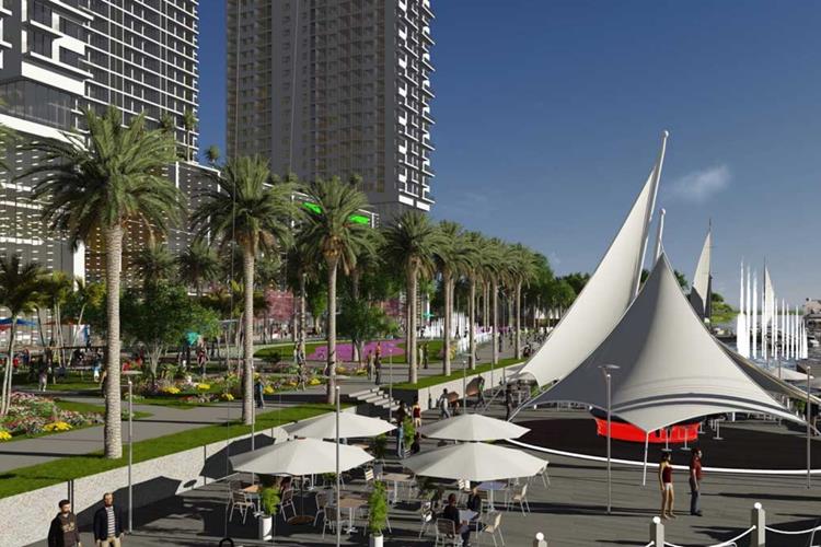  Khu coffee ngoài trời tại dự án