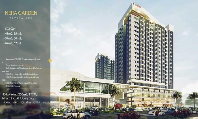 Diện tích xây dựng căn hộ và tiện ích Nera Garden