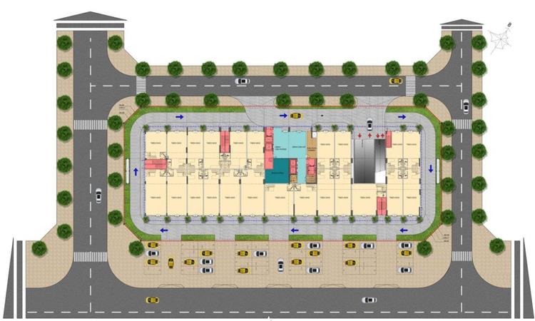 Mặt bằng khu căn hộ Topaz Treasure Bình Chánh