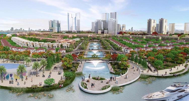 Hệ sinh thái xanh bao phủ khu đô thị 