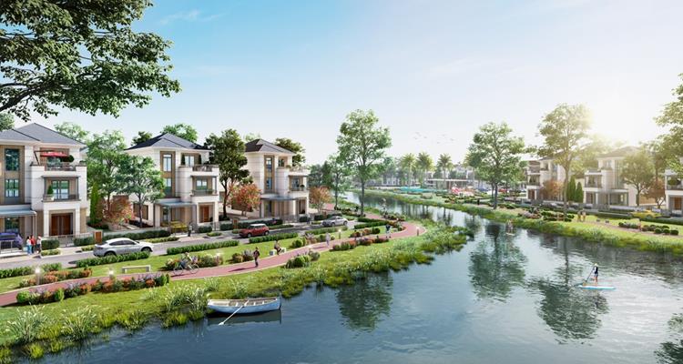 Không gian sống kề sông thơ mộng