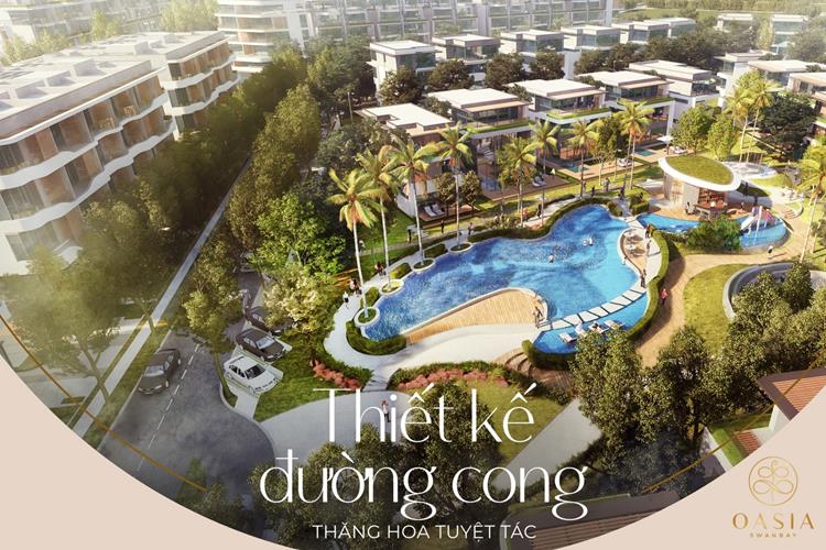 Khuôn viên nội khu xanh mát