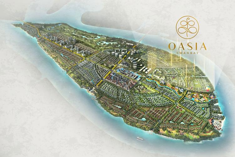 Phối cảnh tổng thể Swanbay Osia Đại Phước