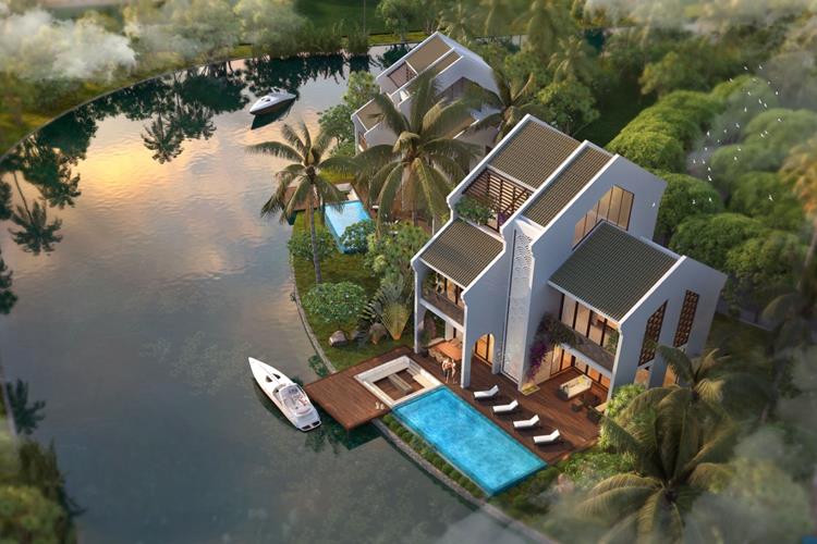 Khu nghỉ dưỡng gần kề dòng sông Thu Bồn thoáng mát