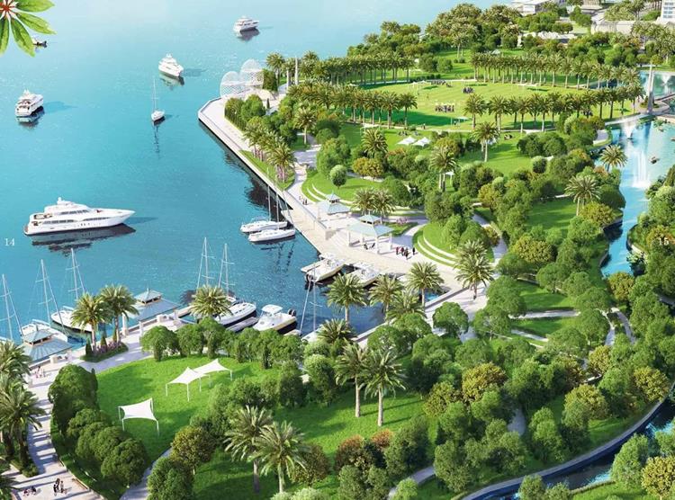 Bến du thuyền hiện đại, sang trọng