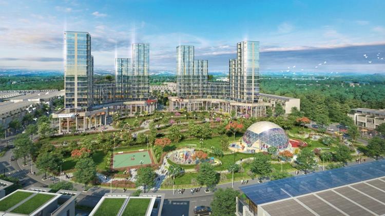 Công viên nội khu xanh mát