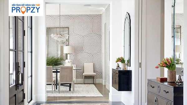 Không được bố trí gương đối diện cửa chính trong phong thuỷ nhà ở