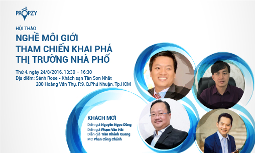 Hội thảo: Nghề môi giới – Tham chiến khai  phá thị trường nhà phố