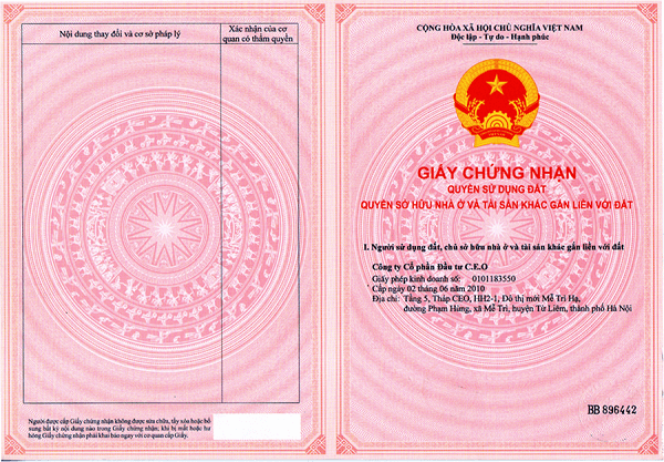 quy trinh va thu tuc cap giay chung nhan quyen so huu can ho chung cu