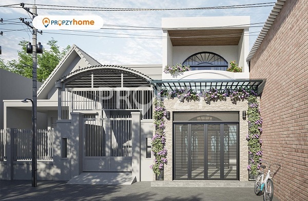  Thiết kế hoa leo trước nhà tạo cảnh quan thẩm mỹ cho ngôi nhà