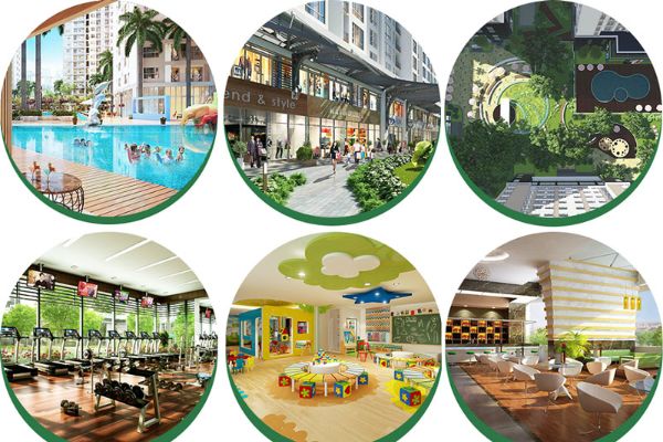 Chuỗi tiện ích dự án căn hộ chung cư Green Town Bình Tân
