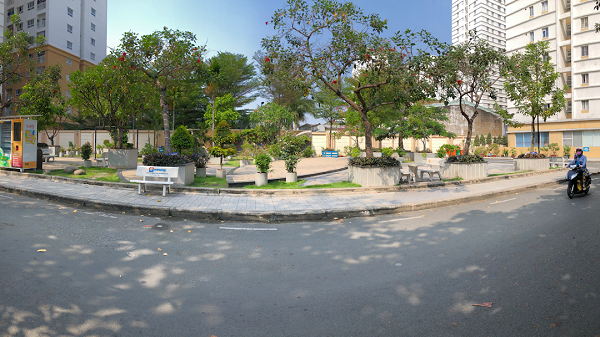 Công viên cây xanh thoáng mát tai dự án Lotus Garden