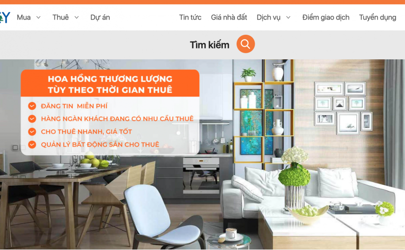 Trang web đăng tin cho thuê nhà miễn phí, tìm khách thuê nhanh chóng