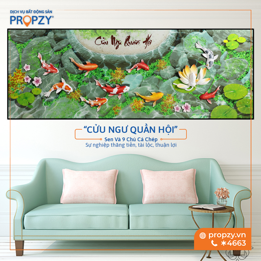 tranh-treo-tuong-phong-thuy-ngay-tet-ca-chep